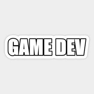 GAME DEV TEXT Sticker